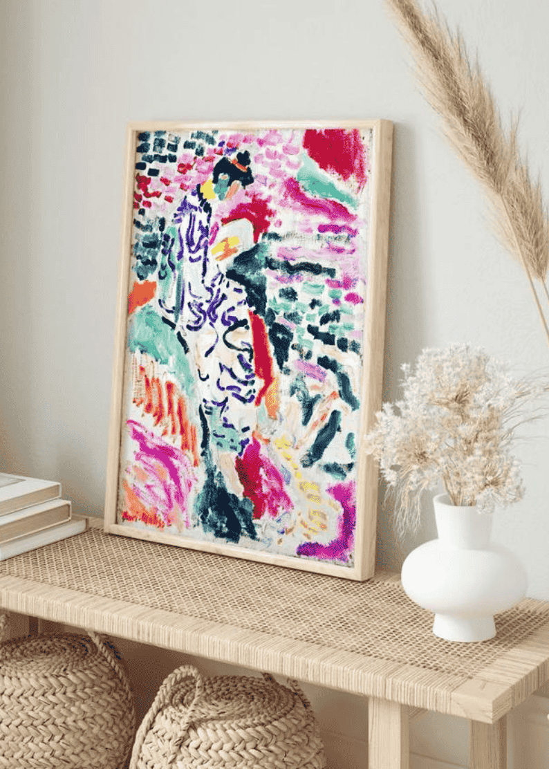 Matisse Print | Japanese Woman | Vintage Wall Art | Colorful Wall Decor | Abstract Wall Art | Eclectic DIGITAL DOWNLOAD | PRINTABLE Wall Art