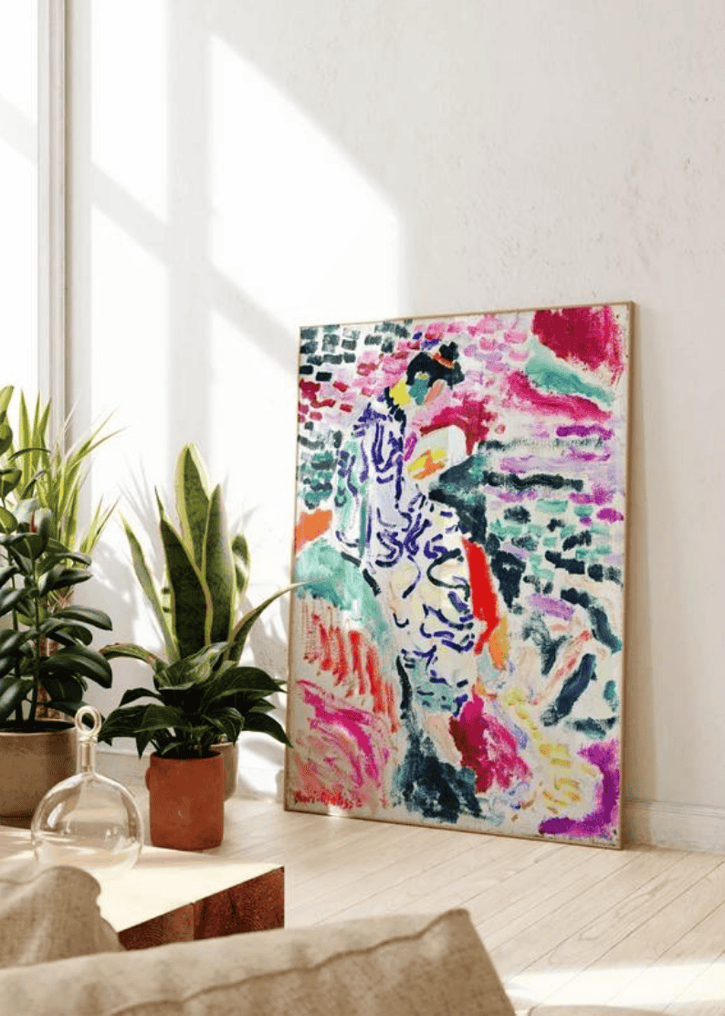 Matisse Print | Japanese Woman | Vintage Wall Art | Colorful Wall Decor | Abstract Wall Art | Eclectic DIGITAL DOWNLOAD | PRINTABLE Wall Art